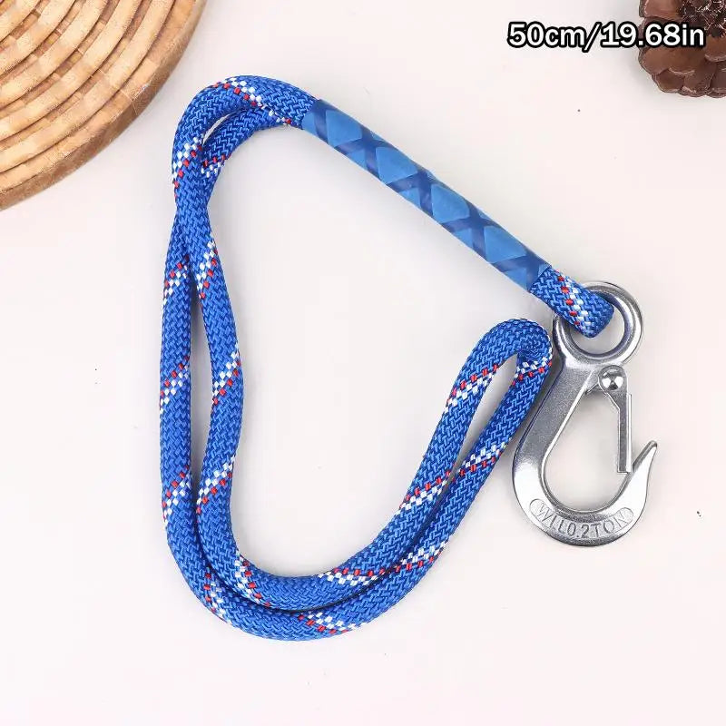 1 Piece 50/100cm Swing Hanging Rope Professional Stainless Steel Hook And Loop Home Hammock Hanging Rope Extension Rope Peaceful Pleasures Health and Wellness BL1