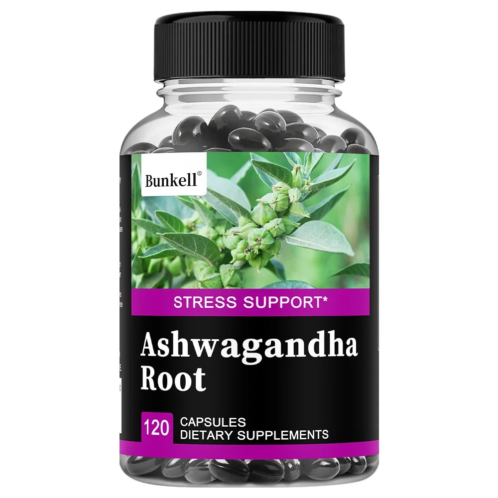Ashwagandha Capsules 350mg - Stress Relief, Mood & Sleep Support, Energy, Focus, Muscle Strength, Non-GMO, Organic Root Extract Peaceful Pleasures Health and Wellness 120 count-1 bottle