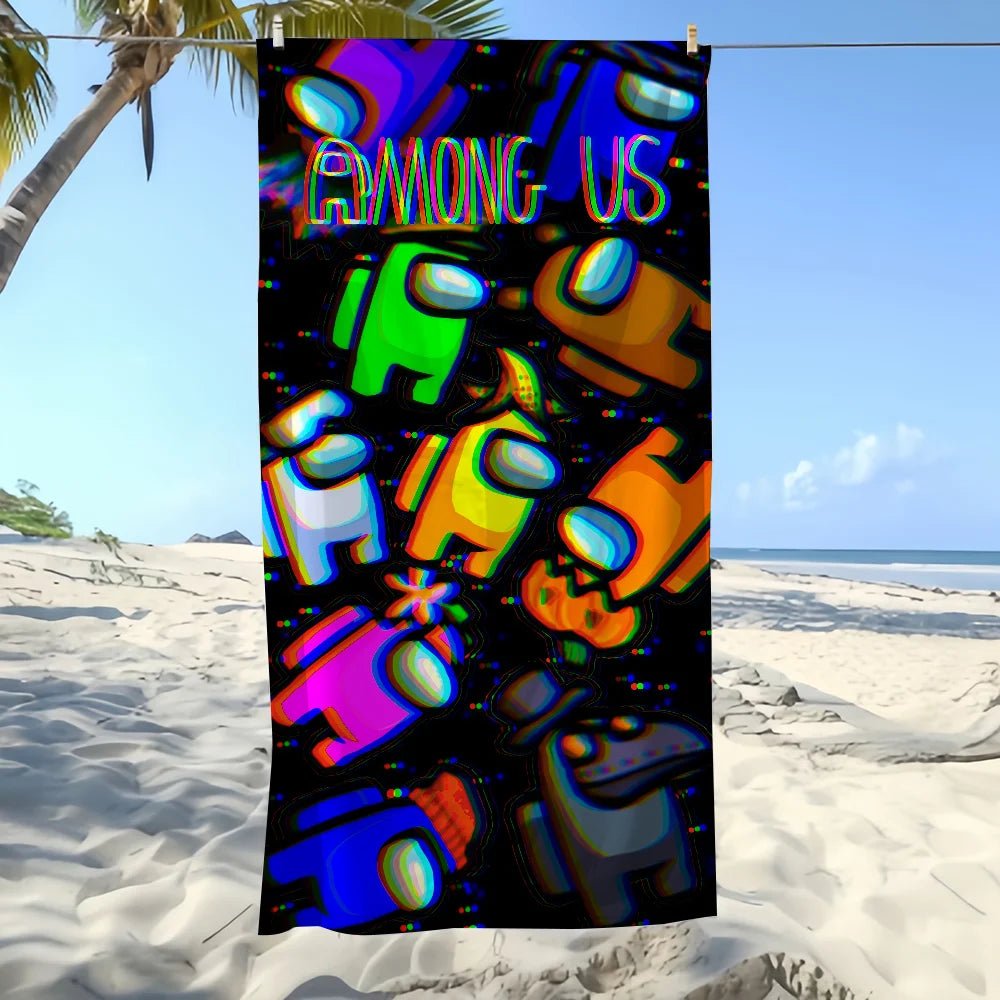 Among Us Quick-Dry Beach Towel | Pool, Travel & Camping