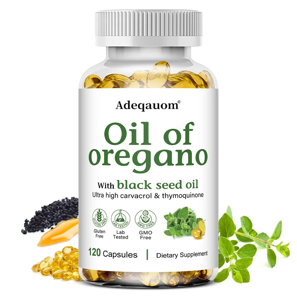 Oil of Oregano Softgels with Black Seed Oil | Immune Support