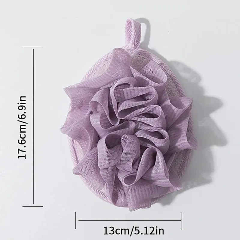 Soft Foaming Bath Scrubber Ball & Body Wipe – 1 or 2 Pack