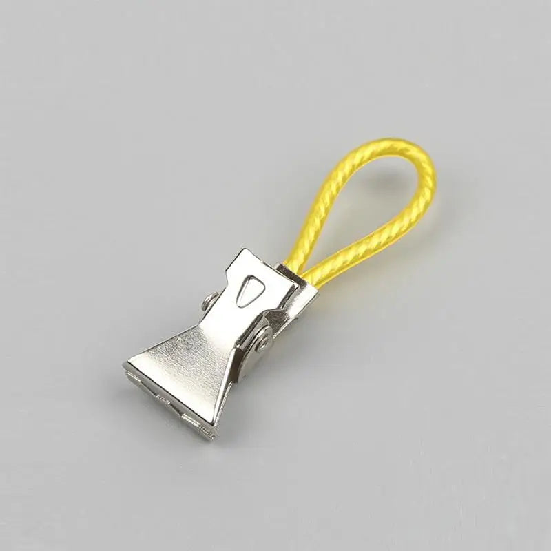 Colorful Stainless Steel Towel & Shower Curtain Clips Hook Clips Peaceful Pleasures Health and Wellness yellow
