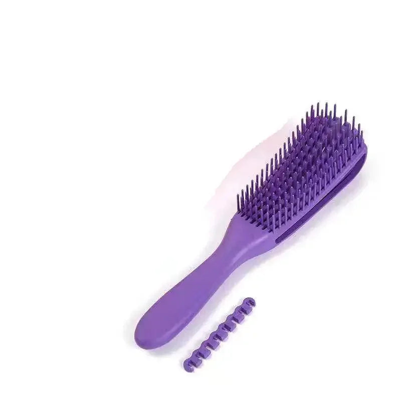 Detangling Hair Brush Scalp Massage Hair Comb Detangling Brush for Curly Hair Brush Detangler Hairbrush Women Men Salon Peaceful Pleasures Health and Wellness PURPLE