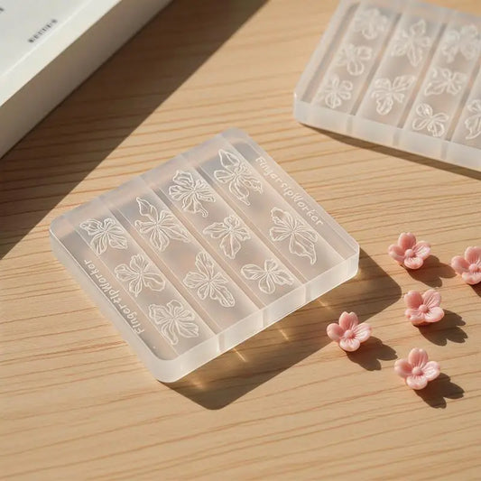 3D Flower Silicone Nail Mold | DIY Resin Casting Nail Art Silicone Nail Mold Peaceful Pleasures Health and Wellness