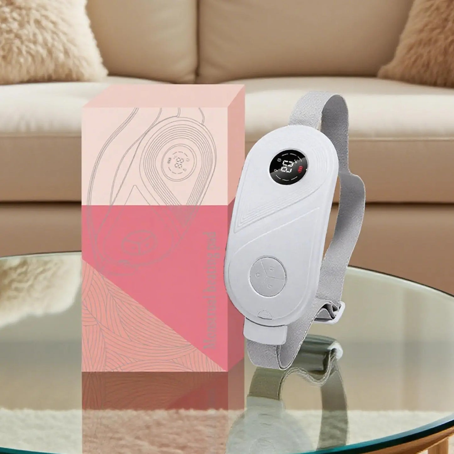 Cordless Vibrating Heating Belt – Back, Abdomen & Waist Wrap