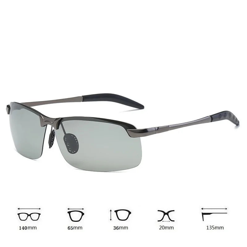 Photochromic Polarized Sunglasses – UV400 Driving & Fishing