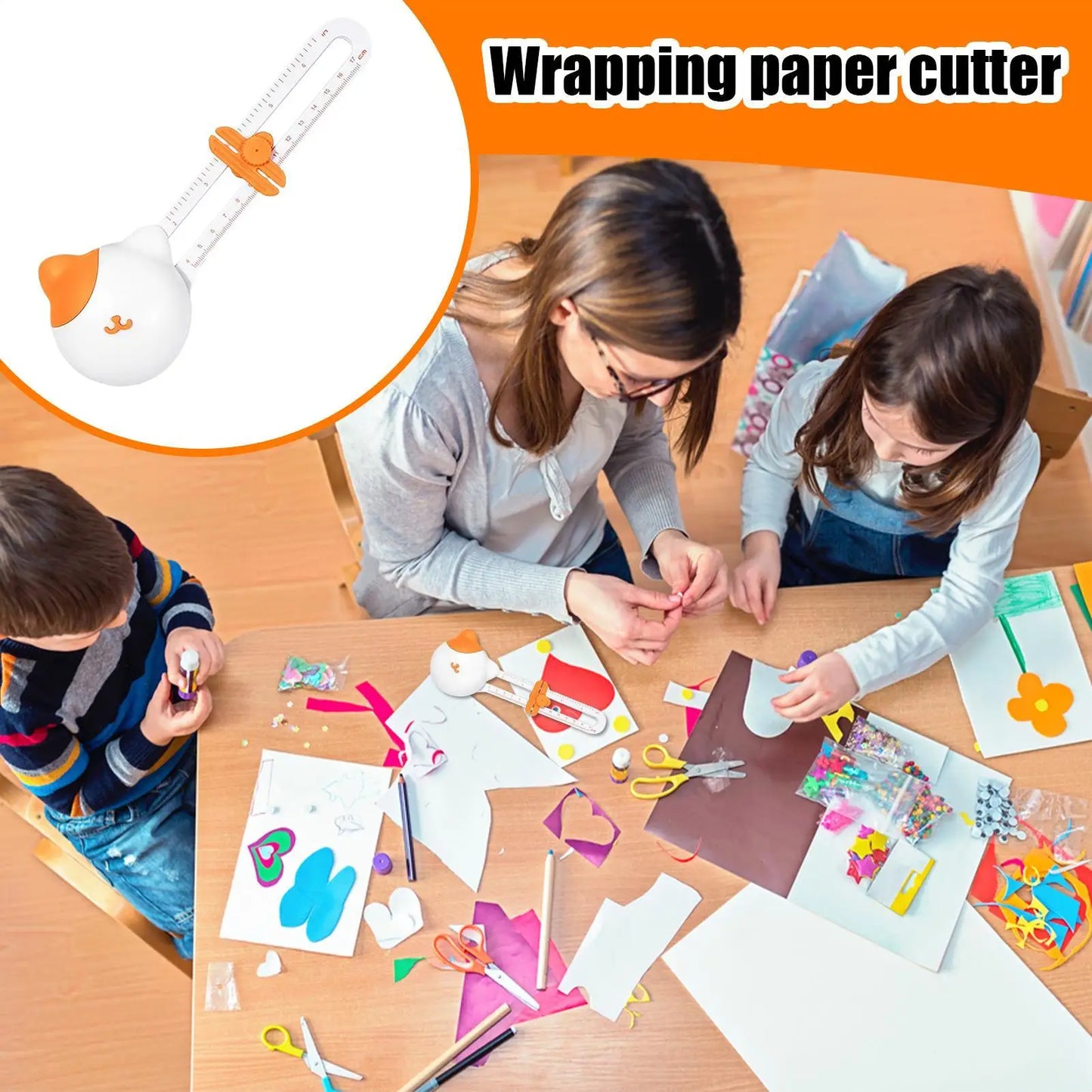 Adjustable Cat Circle Cutter Tool for Paper Crafts & Scrapbooking