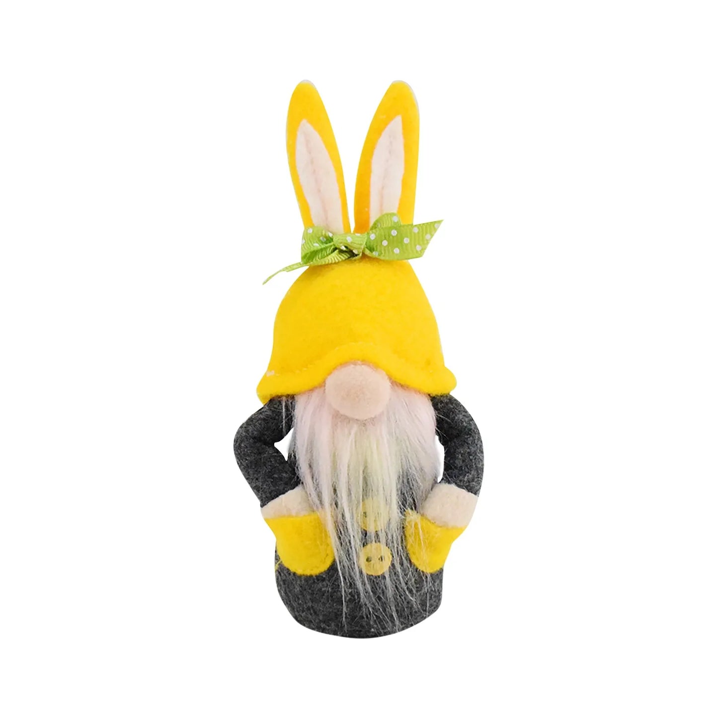 Easter Bunny Plush Figurine | Spring Décor Rabbit Sculpture Holiday Figurine Peaceful Pleasures Health and Wellness D One Size