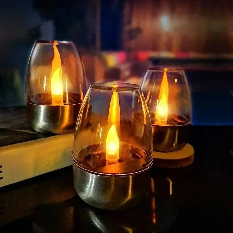 Solar Flameless LED Candle Lights | IP65 Waterproof Garden Decor