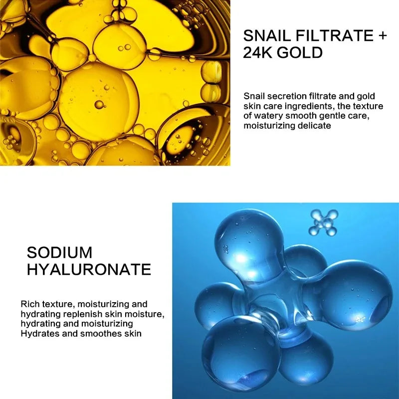 24K Gold Snail Collagen Face Cream | Brightening Anti-Aging 50ml