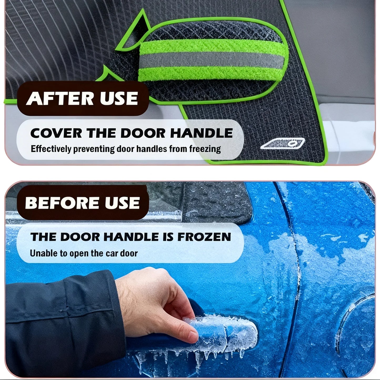 Magnetic Car Windshield Sunshade & Snow Cover, All Season UV & Ice Protection, Frost Guard & Sun Blocker for Most Vehicles Peaceful Pleasures Health and Wellness
