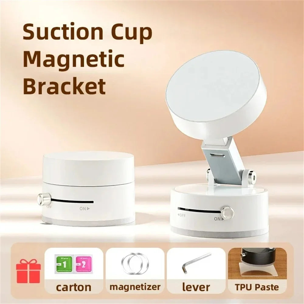 Magnetic Suction Cup Phone Holder – Universal Lazy Stand