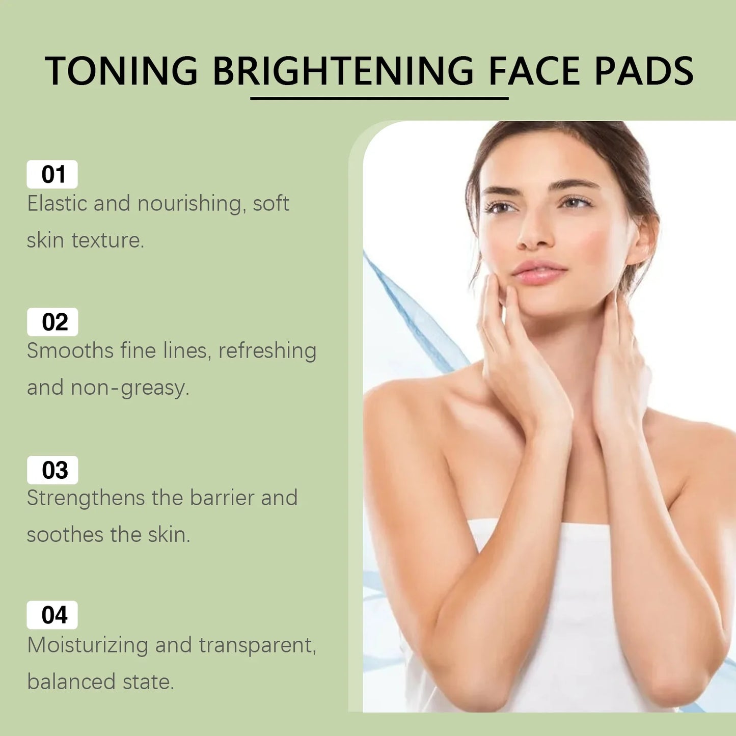 Centella Moisturizing Pads Deep Cleaning Improve Dullness Softening Keratin Brighten Enhance Skin Elasticity Facial Care Pads Peaceful Pleasures Health and Wellness