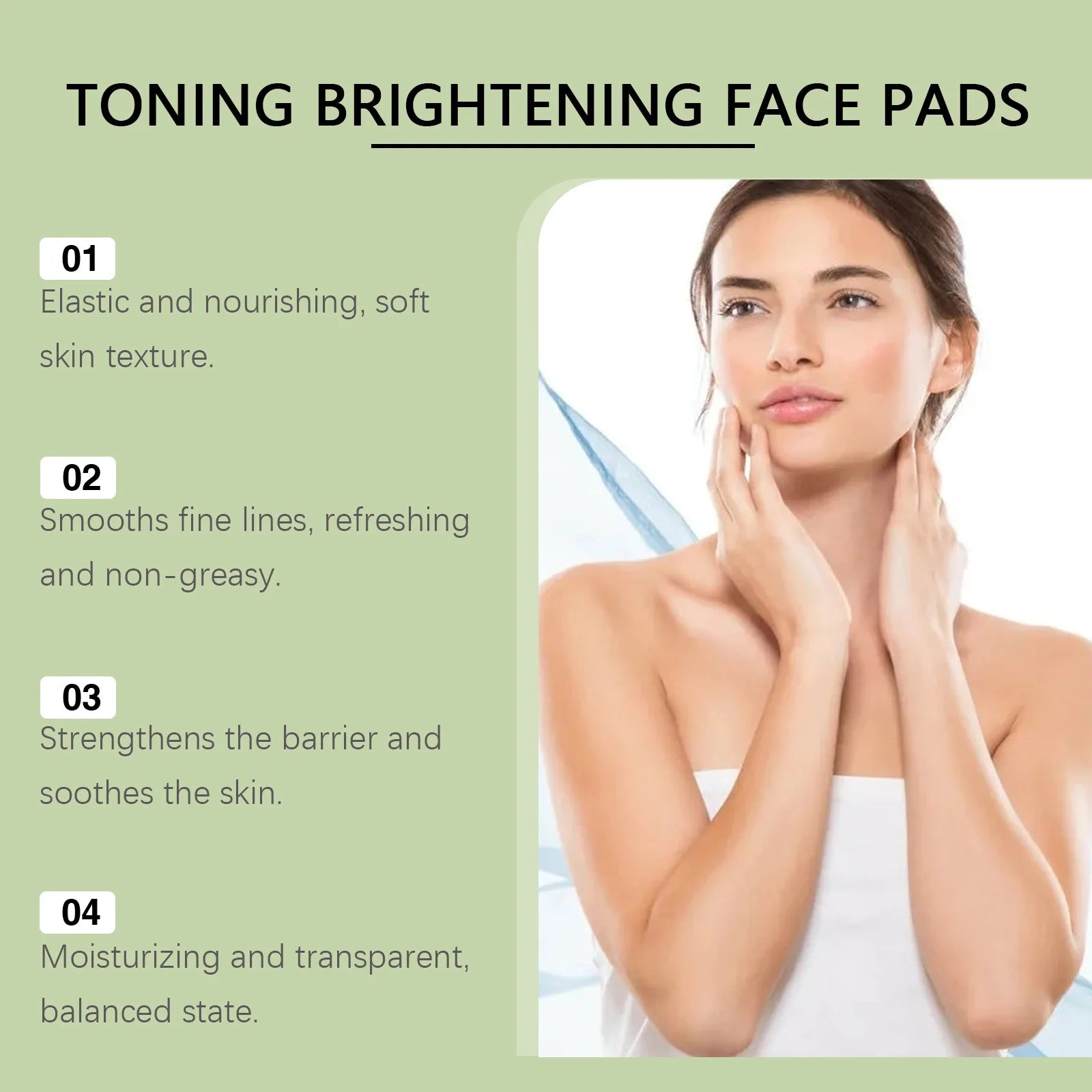 Centella Moisturizing Pads Deep Cleaning Improve Dullness Softening Keratin Brighten Enhance Skin Elasticity Facial Care Pads Peaceful Pleasures Health and Wellness