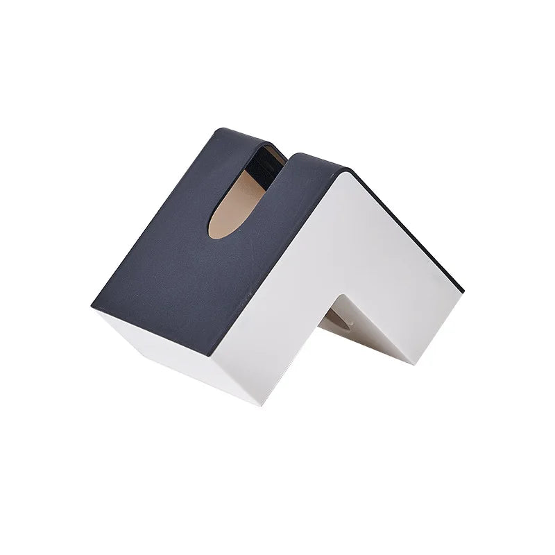 Japanese creative ins air-pumped paper box net red high appearance level L-shaped tissue box living room simple Kleenex box Peaceful Pleasures Health and Wellness