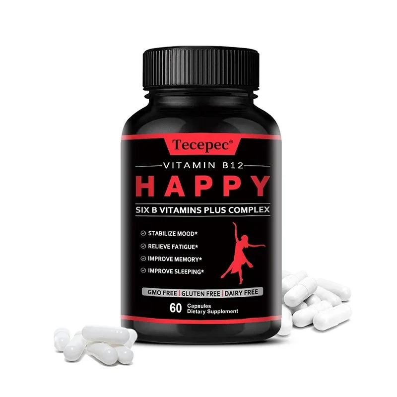 Vitamin B12 – Dietary Supplement, Supports Energy Metabolism, Mental Clarity, and Nervous System Health – Easy To Swallow Peaceful Pleasures Health and Wellness 60 count-1 bottle