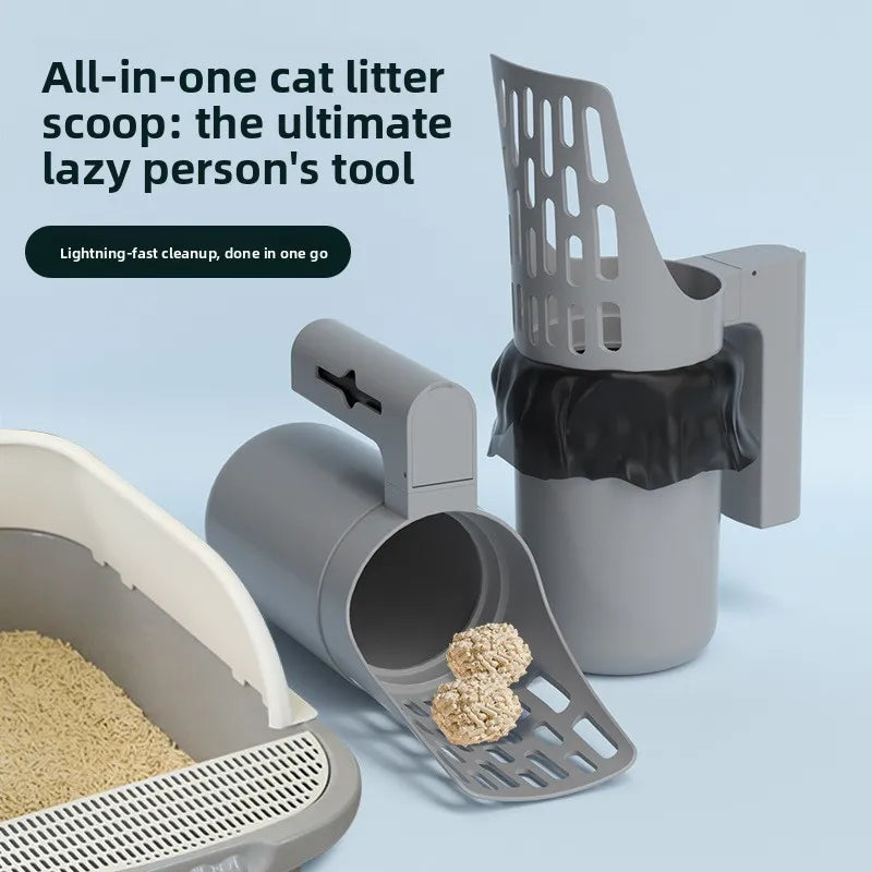 Litter scoop, cat waste cleaning trash can, cat litter storage box, pet poop cleaning tool for cats and dogs Peaceful Pleasures Health and Wellness