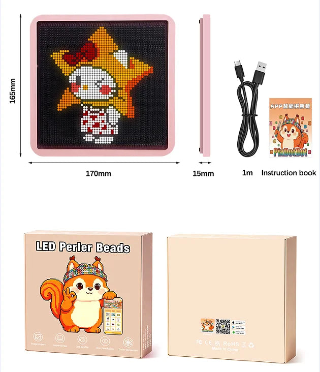 Smart LED Pegboard Melting Beads Kit | APP Control DIY Craft