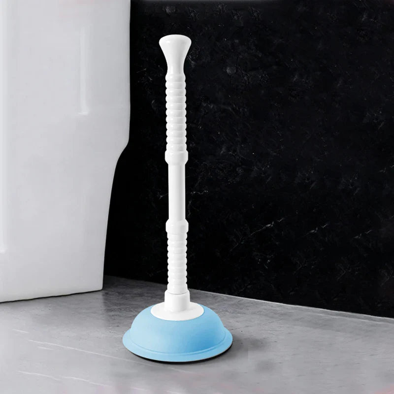 Silicone Vacuum Toilet Plunger | High-Pressure Drain Unblocker