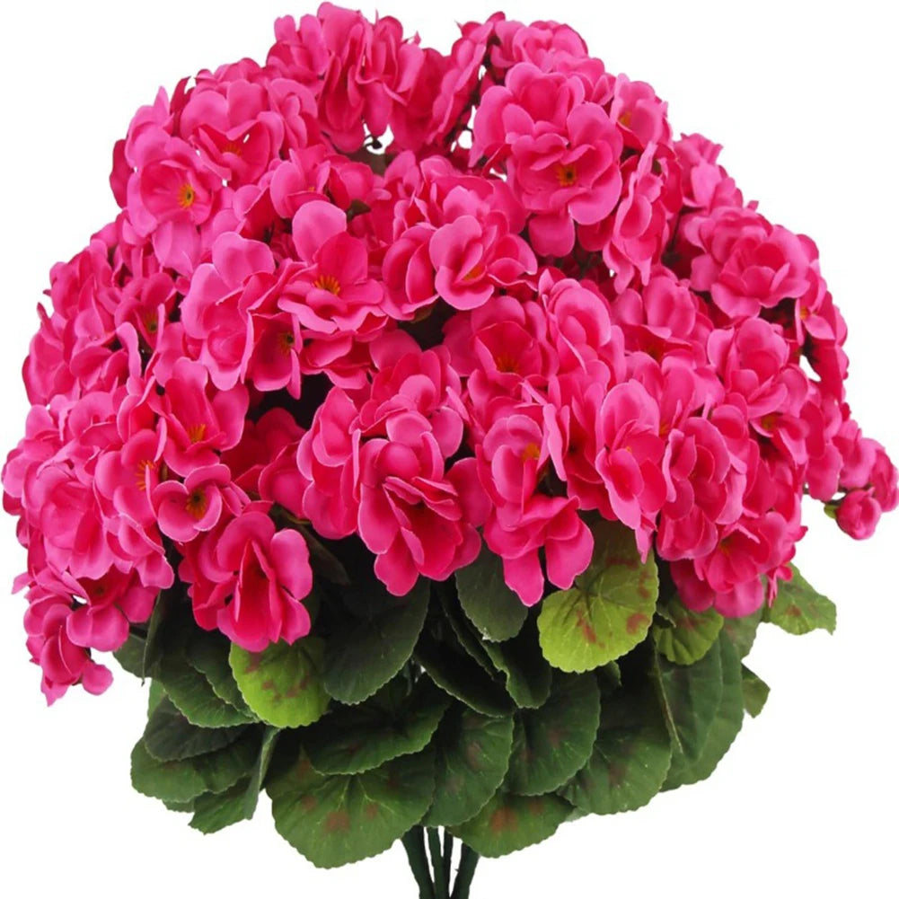 Artificial Silk Begonia Flower Branch – Home Wedding Party Decor