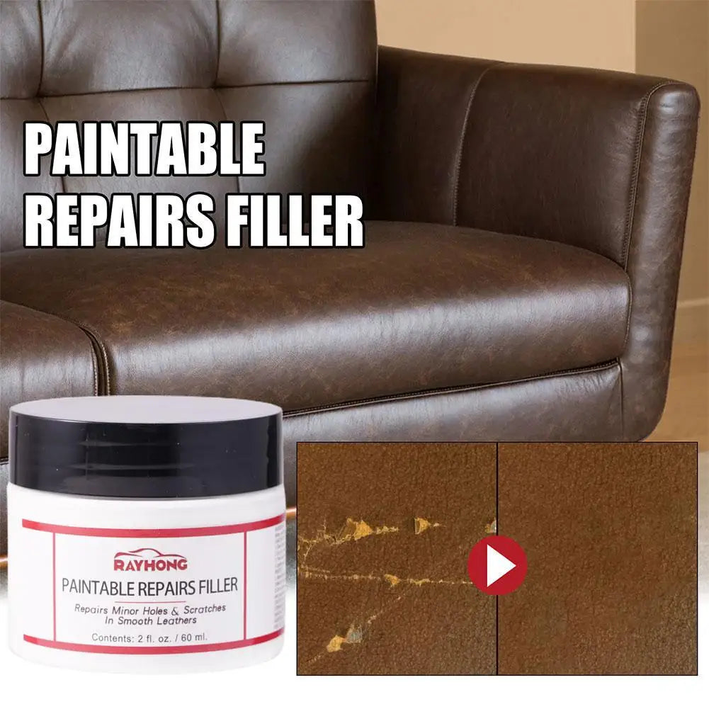 1/3pcNatural Leather Filler Repair Compound Auto Leather Restoring Paste Paintable Restoration Cream For Tears Crack Burns Holes Peaceful Pleasures Health and Wellness