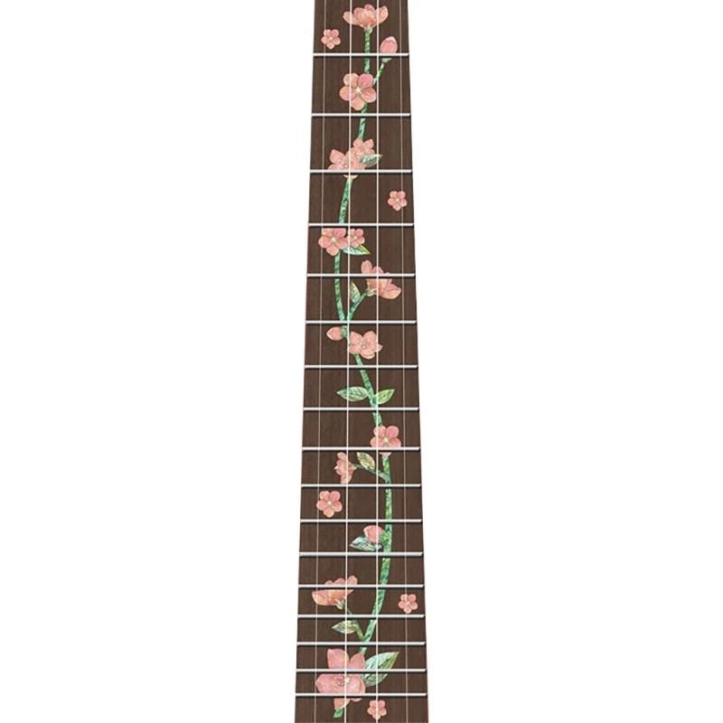 23inch Ukulele Fretboard Note Decal Guitar Inlay Sticker Decoration Ukulele Fretboard Sticker for Guitar Bass Ukulele Peaceful Pleasures Health and Wellness Safflower 23 inch
