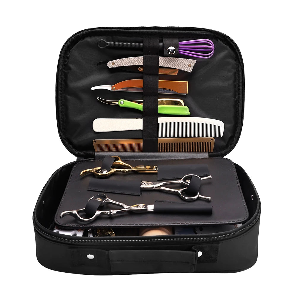 Barbershop Hairdressing Tools Storage Case Waterproof Large Capacity Make-up Travel Bag Salon Portable Barber Handbag Supplies Peaceful Pleasures Health and Wellness