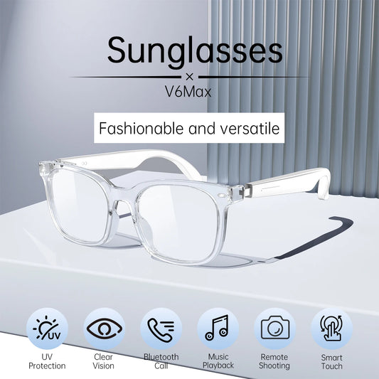 Smart Glasses Bluetooth Anti Blue Photochromic listen Music Calls Color Changing Lens Versatile Functions Stylish Glasses New Peaceful Pleasures Health and Wellness