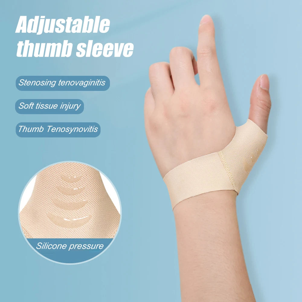 1Pcs Elastic Thumb Support Brace Layer - Soft Thumb Compression Sleeve Protector for Relieving Pain,Joint Pain,Tendonitis,Sports Peaceful Pleasures Health and Wellness