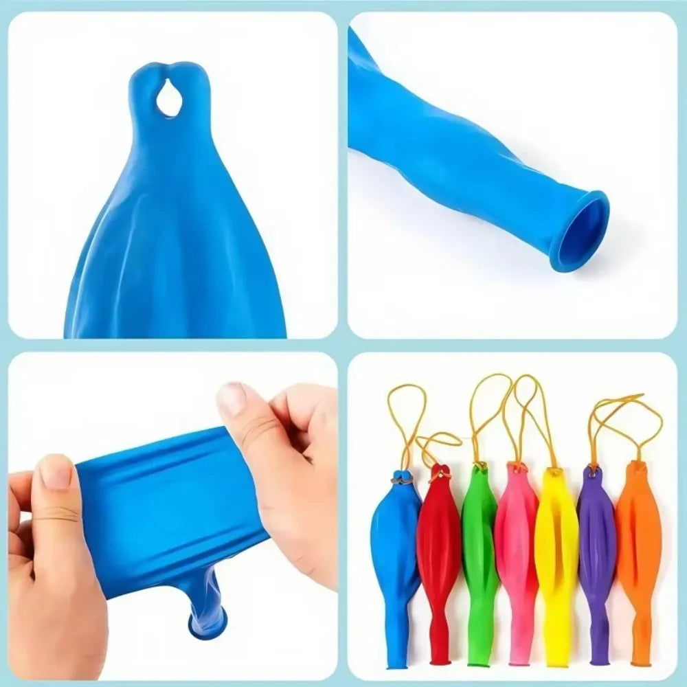 10Pcs Punch Balloons with Rubber Band 18inch Thicken Fun Ballon Birthday Party Baby Shower Kids Daily Games Wedding Decoration Peaceful Pleasures Health and Wellness