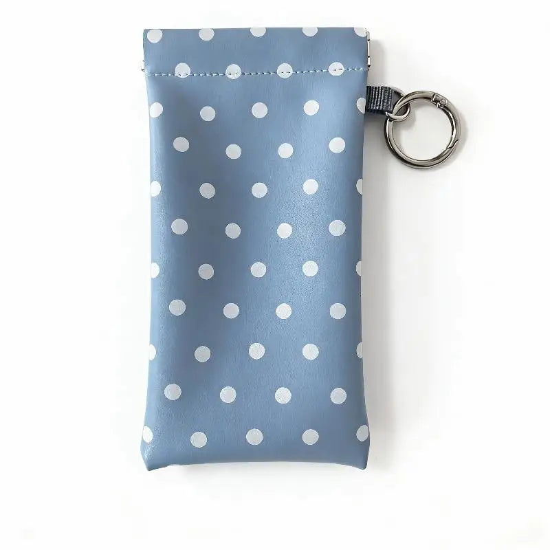 Polka Dot Eyeglasses Case – Travel Sunglasses Zipper Pouch
