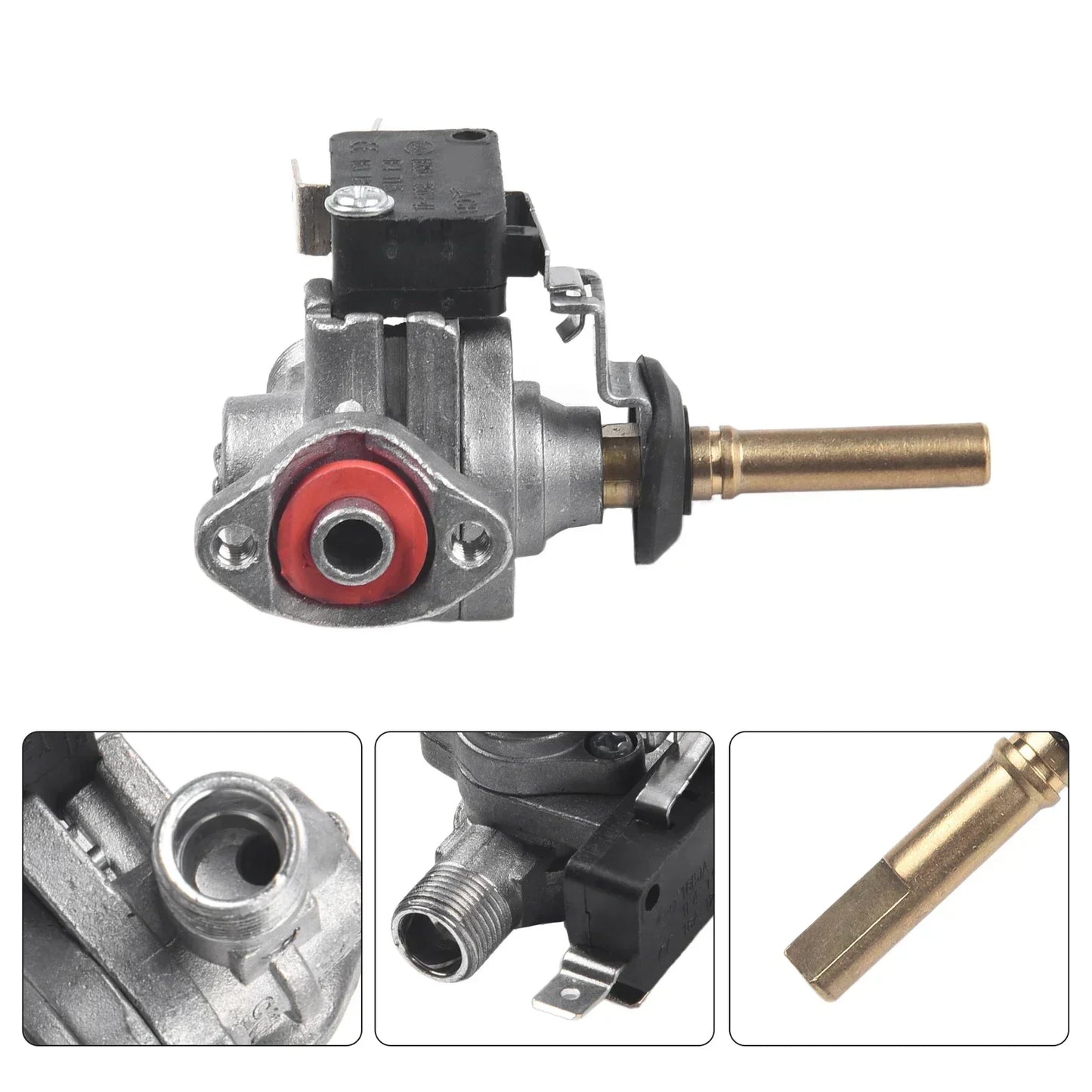 SABAF Gas Stove Safety Valve with Pressure Reducer | Copper