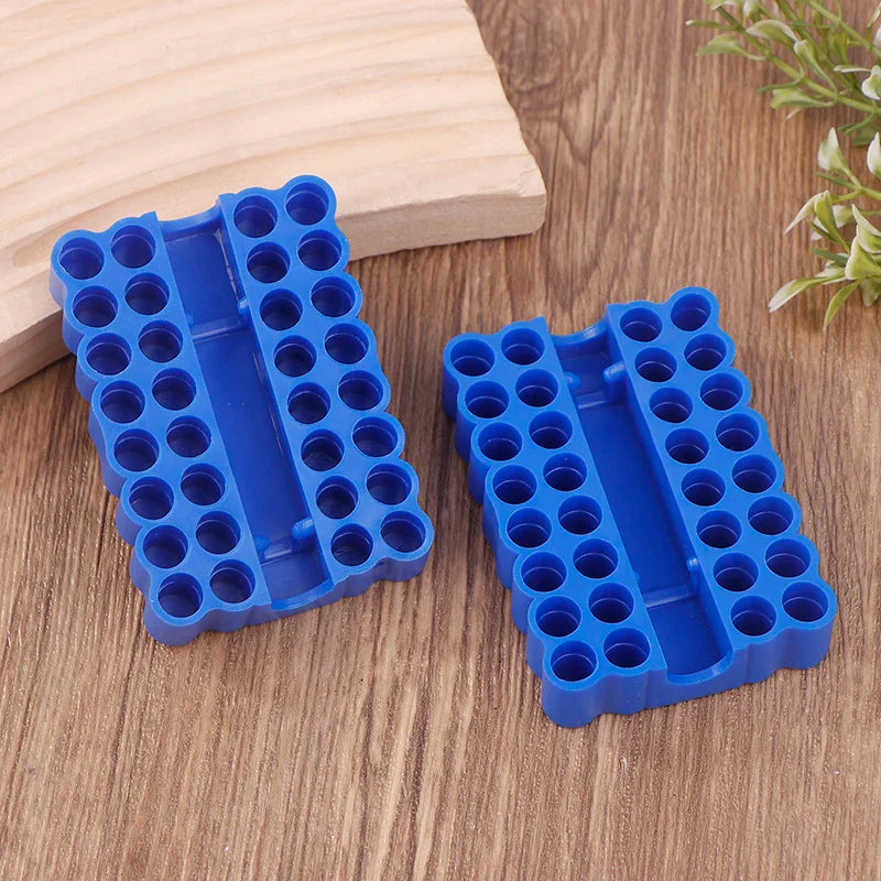 2-Pack 32-Hole Bit Organizer – 1/4" Hex Shank Storage Case