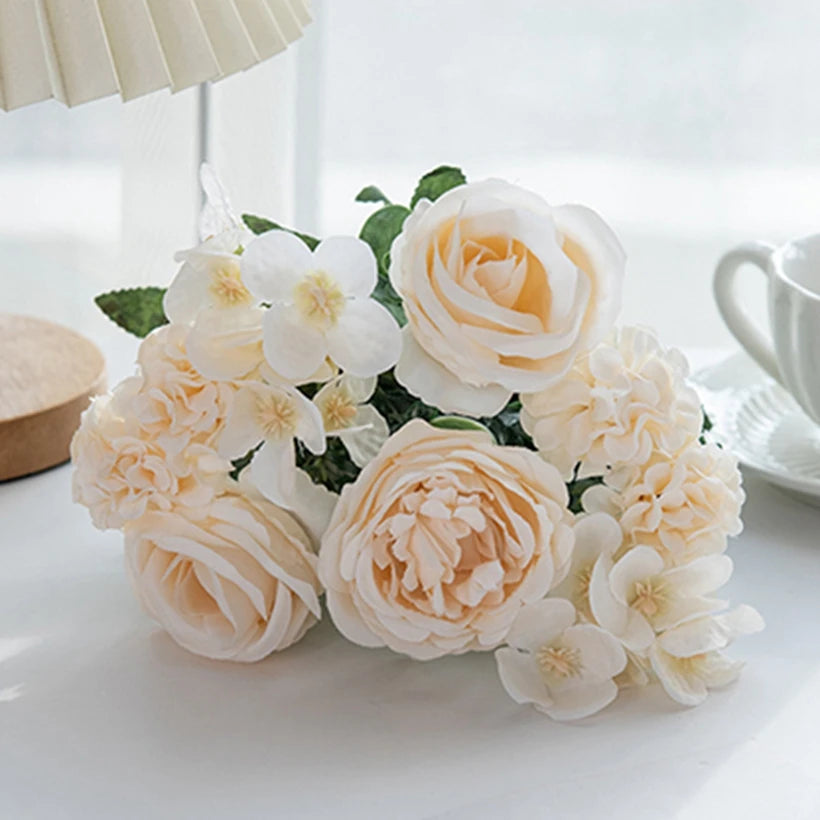 Silk Peony Rose Artificial Flower Balls – Wedding & Party Décor
