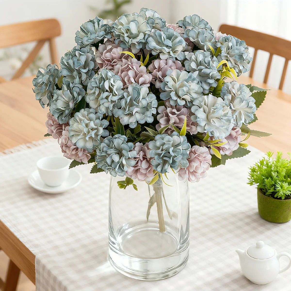 Artificial Silk Hydrangea Bouquet – Wedding & Home Decor