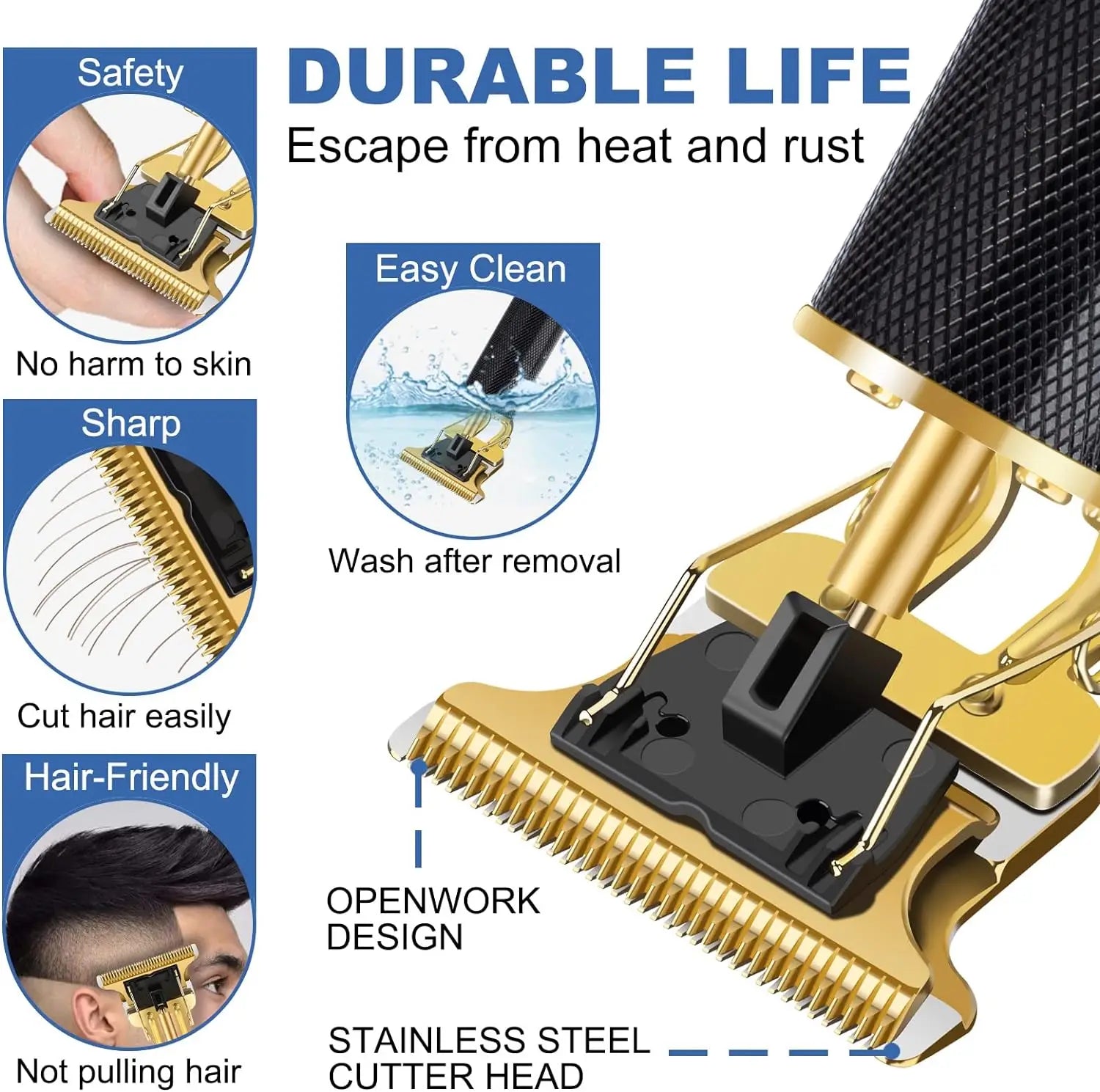Men's T9 Vintage Hair Clipper Professional Cutting Hair Clipper Barber Portable Hair Cutting Machine/Hair Clipper Accessories Peaceful Pleasures Health and Wellness