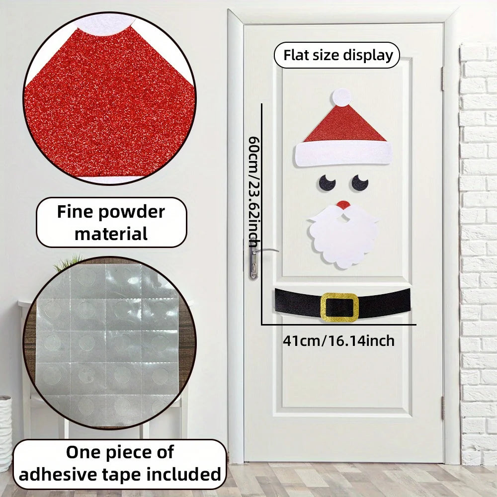 2025 Christmas Wall Sticker Xmas Door Stickers Cartoon Santa Snowman Merry Christmas Decor For Kid Room New Year Decoration 2026 Peaceful Pleasures Health and Wellness Santa Claus