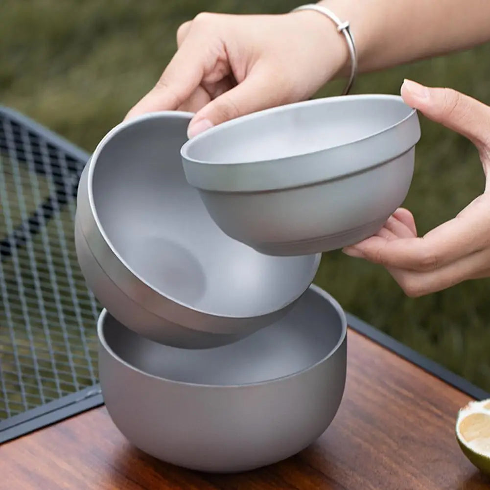 Titanium Camping Bowl – Lightweight, Durable & Heat-Resistant