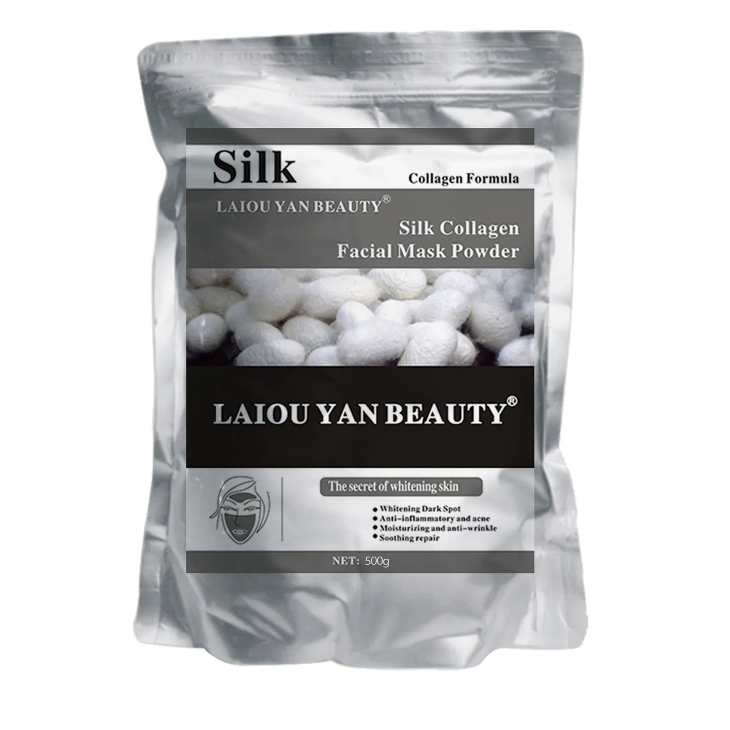 500g Pearl Whitening Jelly Mask Powder – Green Tea & Lemon