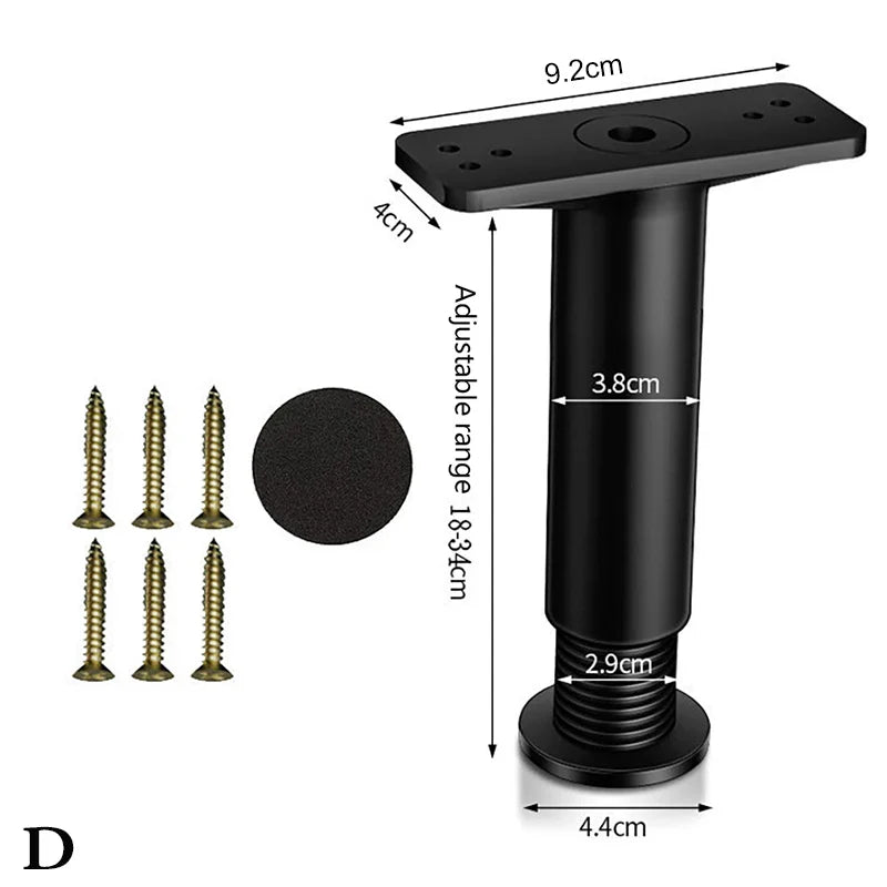 Telescopic Adjustable Bed & Sofa Support Leg – Furniture Bracket