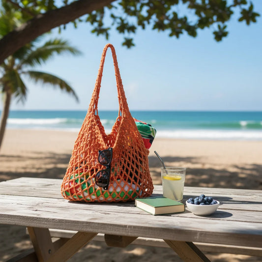Women's Hollowed Out Woven Clutch Bag Korean Style Beach Wristlet Handbag For Vacation And Daily Use Peaceful Pleasures Health and Wellness