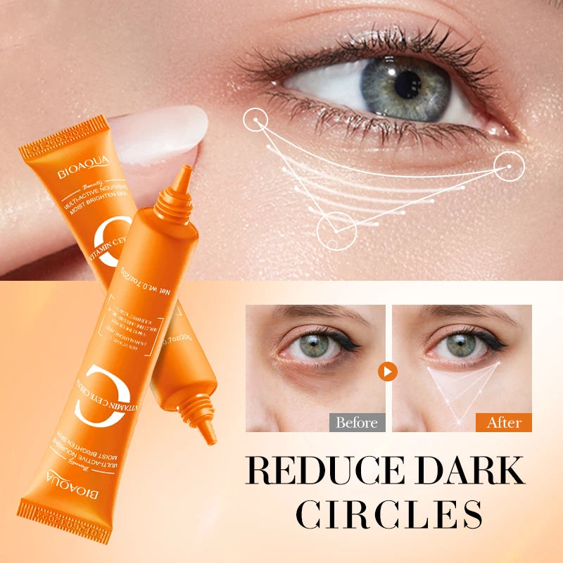 BIOAQUA Vitamin C Skin Care Set – Face & Eye Cream Kit