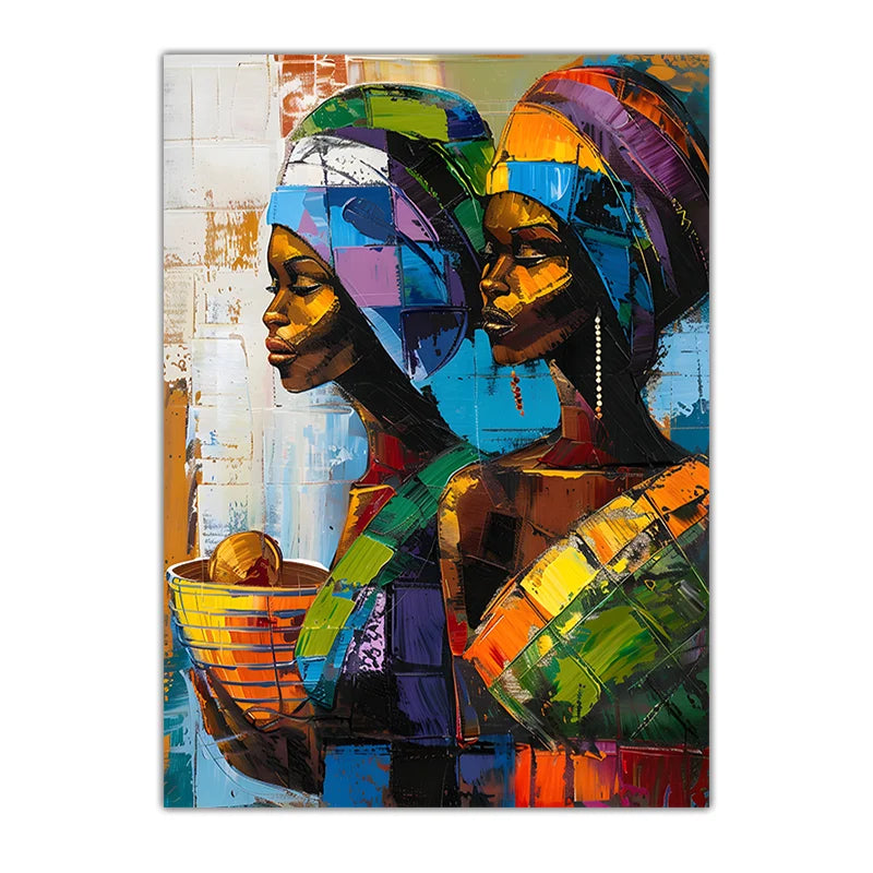 Abstract Tribal Female Canvas Wall Art | Western Boho Décor Canvas Wall Art Peaceful Pleasures Health and Wellness 05 50x70cm NoFrame China Mainland