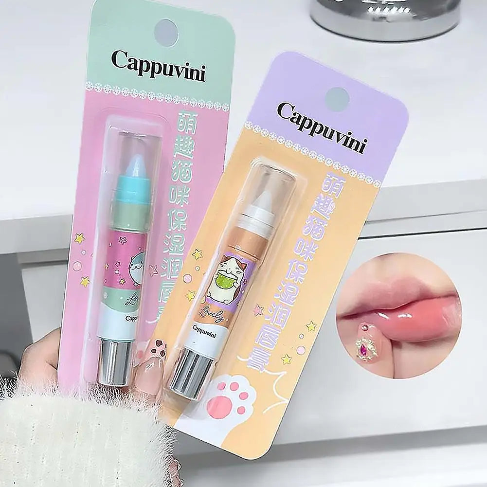 Cute Crystal Jelly Lip Balm Set – 5 Flavors & Color-Changing