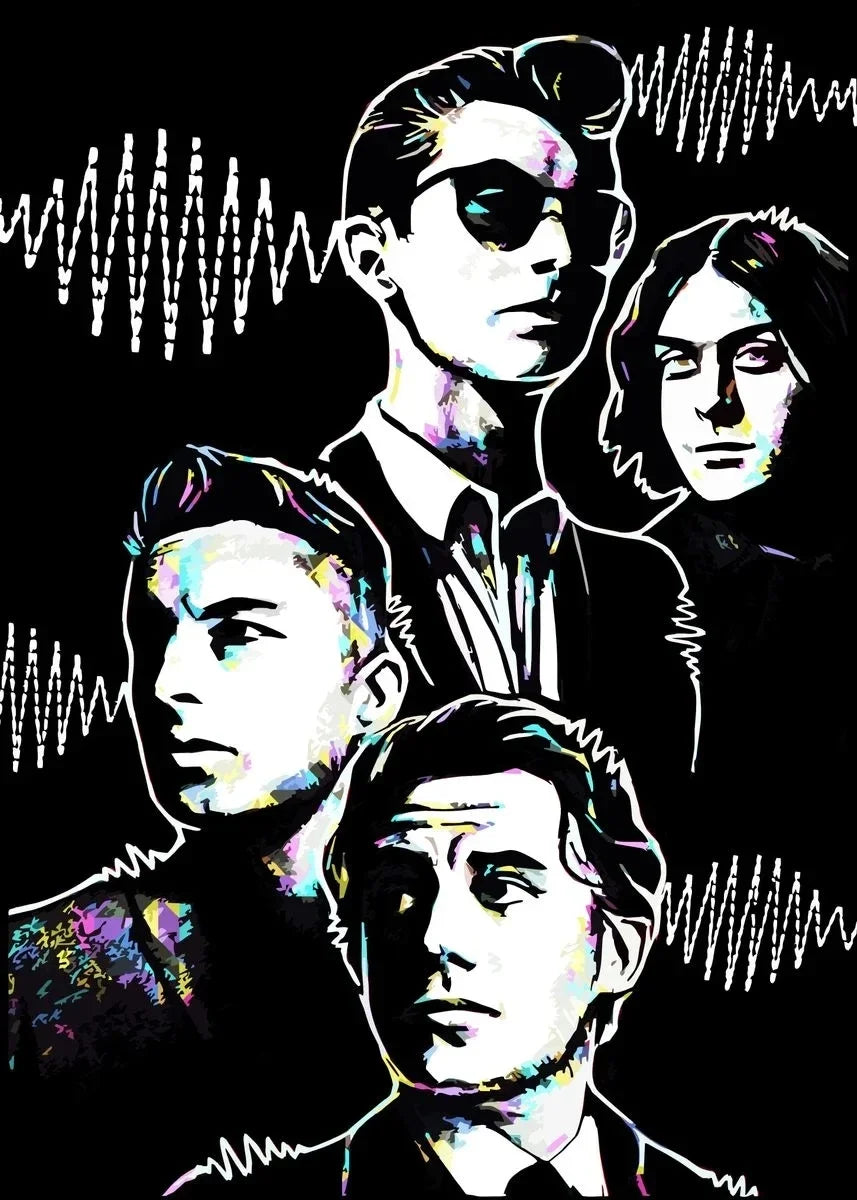 Arctic Monkeys Vintage Rock Band Canvas Wall Art Poster | Unframed