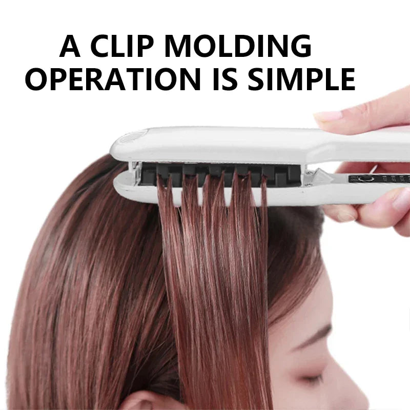Professional Volumizing Ceramic Hair Iron For Thicker Hair Or Larger Lasting Hair Volume Fluffy Hair Straightener Crimping Tool Peaceful Pleasures Health and Wellness
