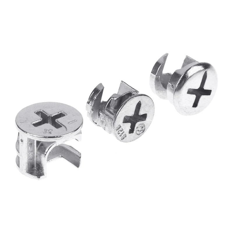 10pcs Furniture Cam Lock Connectors | Eccentric Wheel 10–15mm Furniture Cam Connectors Peaceful Pleasures Health and Wellness