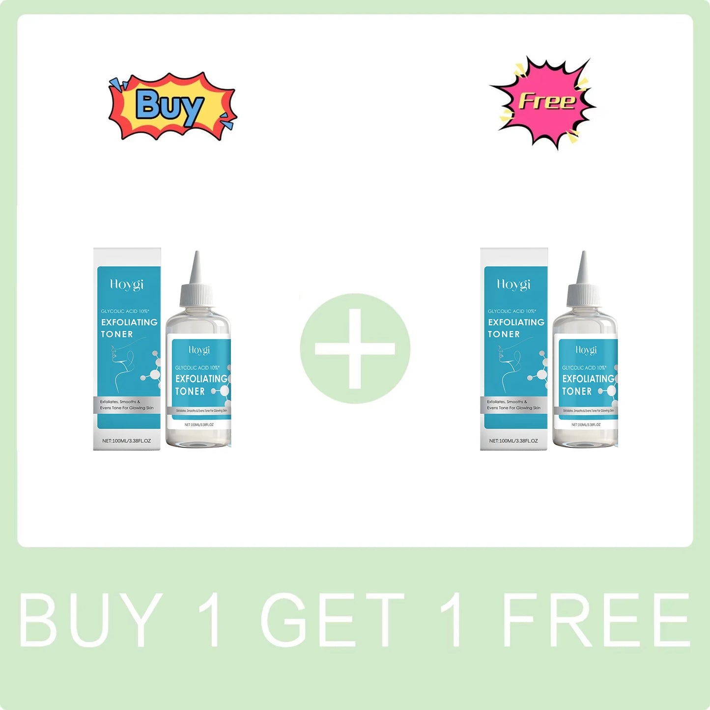 Glycolic Acid 10% Toner Clarifying Dead Skin Removal Even Skin Tone Exfoliation Anti Acne Nourishing Moisturizing Face Serum Peaceful Pleasures Health and Wellness Buy 1 Get 1 Free