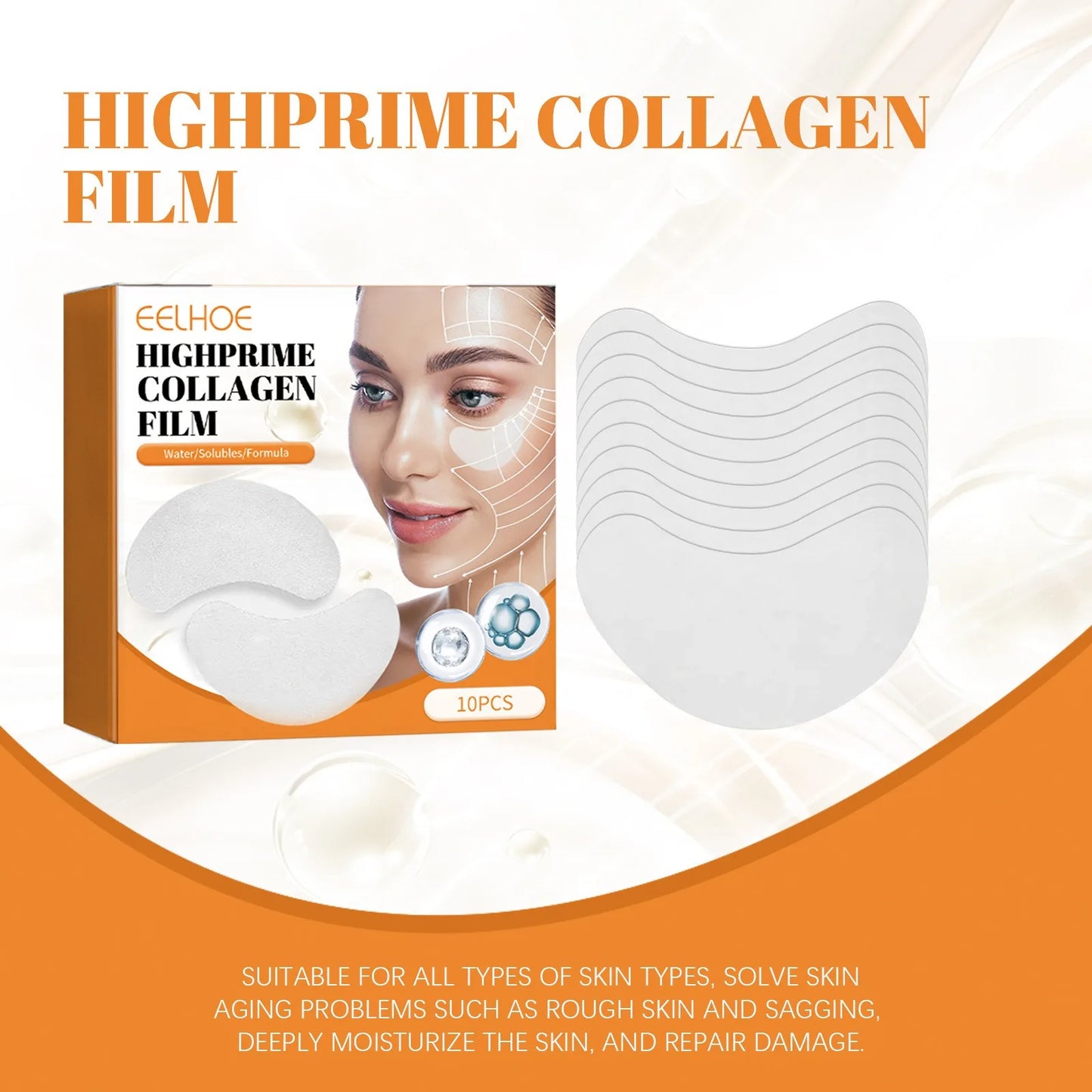 Collagen & Hyaluronic Acid Under Eye Patches – Anti-Aging Mask Eye Care Peaceful Pleasures Health and Wellness