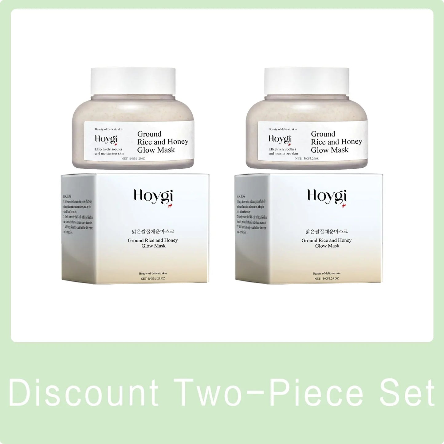 Rice Raw Pulp Mask Replenishment Moisturizing Fade Dark Spot Repair Sensitive Skin Shrink Pore Hydrating Mask Korean Skin Care Peaceful Pleasures Health and Wellness 2pcs